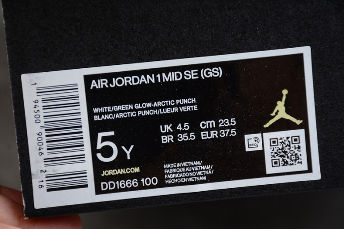 air jordan 1 mid paint drip (gs) dd1666-100