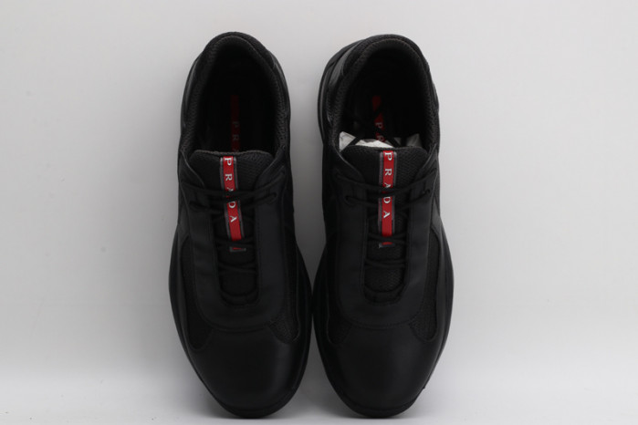 PRAD BLACK RED CUP BIKE FABRIC SNEAKERS