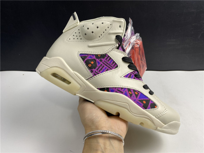 air jordan 6 retro quai54 sail black cz4152-101
