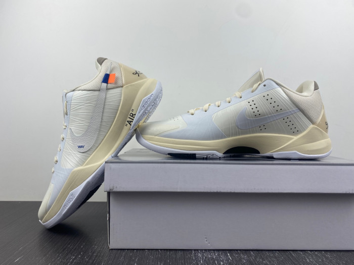 nike kobe 5 protro undefeated rice white db4796-101