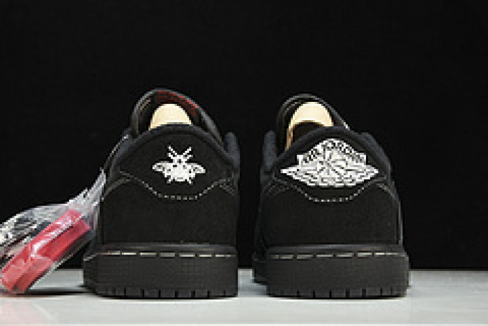 travis scott x air jordan 1 low "black phanT0m" dm7866-001