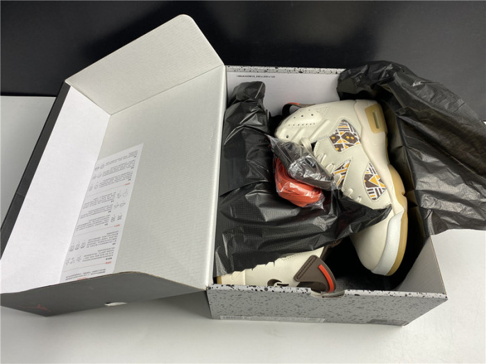 air jordan 6 retro quai54 sail brown cz4152-100